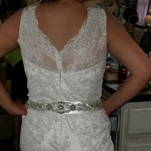 👰👗Lace Trumpet/Mermaid Wedding Dress - Picture 6 of 9